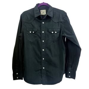 American Living Boy's Western Button Front Long Sleeve Shirt Size M